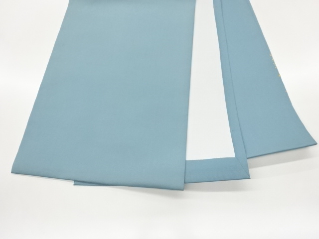  塩瀬金駒刺繍曲線に実模様名古屋帯